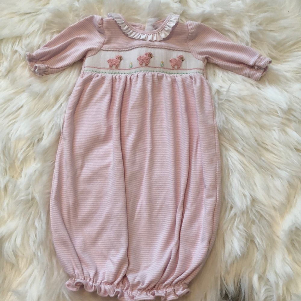 Smocked Lamb Gown!